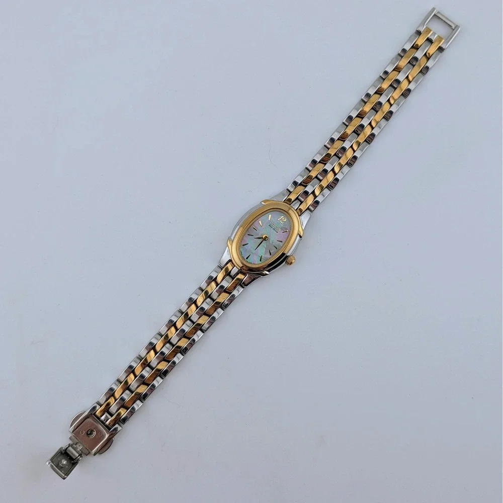 Citizen Eco-Drive B023-H30032 MOP Two-Tone Watch New Capacitor 18mm Small Wrist